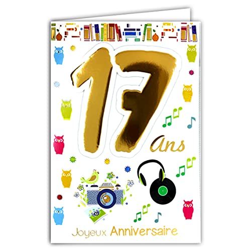 Age Mv 69-2017 kaart "Joyeux Anniversaire", 17 jaar