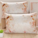PETTI Artigiani Italiani - Paar kussenslopen 50 x 70 cm van microvezel, decoratief kussen voor slaapkamer, bank, woonkamer, set van 2 kussenslopen, bloemenpatroon 11, 100% Made in Italy