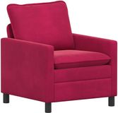 vidaXL Bank Wijnrood Fluweel 76 x 81 x 87,5 cm