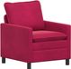 vidaXL Bank Wijnrood Fluweel 76 x 81 x 87,5 cm