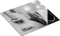 Chefcare Inductie Beschermer Gitaar bij het Podium - Zwart Wit - 57,6x51,6 cm - Inductie Mat