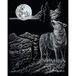 Royal & Langnickel Krabplaat wolf & maan, zilver