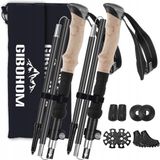 Arcos Merkloze Nordic Walking Stokken - Opvouwbaar, Lichtgewicht Aluminium (105-125cm)