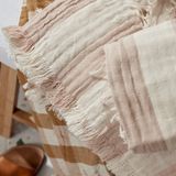 Essix - Dasy - Katoenen plaid - Nude beige - 130 x 170 cm
