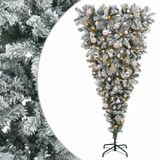 vidaXL - Omgekeerde Kunstmatige Scharnier Kerstboom 150 cm 150 LED's