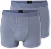 Schiesser 2PACK Shorts - Rib Essentials Onderbroek - blauwgrijs