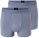 Schiesser 2PACK Shorts - Rib Essentials Onderbroek - blauwgrijs