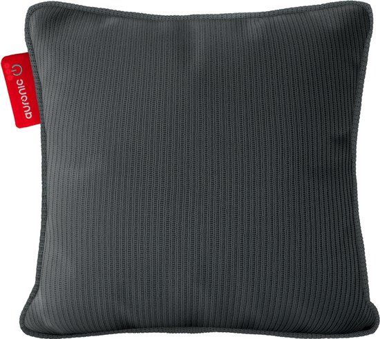 Auronic Warmtekussen - Knitted - 45x45 - Draadloos - Oplaadbaar - Elektrisch kussen - Infrarood - Grijs