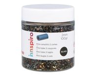 INNSPIRO Glasrotsen mini iriserende metalen cilinder diameter 2 x 2 mm 100 g