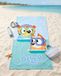 Bluey serviette de bain plongée 70 x 140 cm bleu