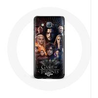 Maniacase Samsung Galaxy J5 2016 Hoesje Game of Thrones Seizoen 8 De IJzeren Troon The Crew Poster Grijs Adelaar Logo