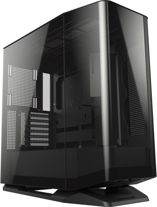 COUGAR Gaming FV270 gebogen gehard glazen midi tower pc behuizing - Zwart