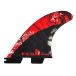 FCS Mayhem PC Carbon Tri Surf Vin Rouge LG