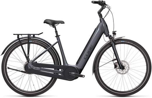 Cube Supreme Hybrid EX 625 - Elektrische Hybride Fiets - Lage Instap - 2022 - Metallicgrey/Black - EE S