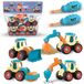 Jouets Véhicules de chantier 4-en-1 Démontable Avec tournevis