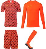 Uhlsport Progressive Keeperset Heren - Fluorood / Fluogeel | Maat: XL