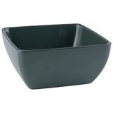 APS 85266 Pure Color melamine schaal voor viervoudige gerechten, olijfgroen, 19 x 19 x 9 cm, 1,5 liter