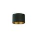 Searchlight Drum Shade - lampenkap - Ø 30 x 20 cm - donkergroen en geborsteld goud