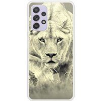Lionne Verstevigd hoesje met sublimatie bedrukking, compatibel met Samsung Galaxy A72