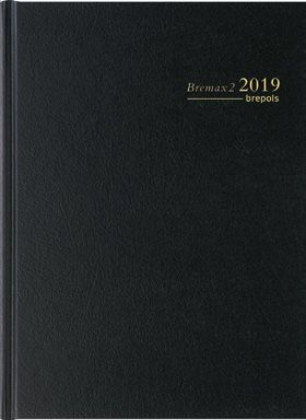 Brepols Bremax2 Santex Daily Appointment Book - Black - Hardcover