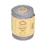 50M Everlasto 50M spoelen - Enkele twist zacht katoen gekleurd macramé ambachtelijke touw 38/6 (ongeveer 4 mm) (Lakeland Slate)