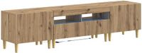 vidaXL 3-delige LED TV-kast ARNHEM Artisanaal eiken
