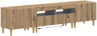vidaXL 3-delige LED TV-kast ARNHEM Artisanaal eiken