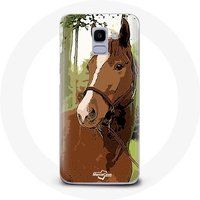 Maniacase Etui voor Samsung Galaxy J6 2018 Quarter Horse bruin paardenrace