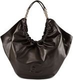 Coccinelle Leren schoudertas shopper Smash Handbag Smooth Leather Fango donkergroen