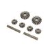 Team Losi Racing Diff Gear & Cross Pin Set metaal: 22X-4