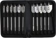 Labor Speedborenset Quicklock 11-delig ø10-12-14-16-18-20-22-25-30-35-40mm in rol-etui - XKA50069