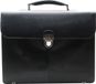 Esquire Oxford Briefcase Laptoptas Zwart Leer 40 cm