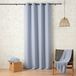 HomeMaison Polyline ooggordijn Blauw Polyester 140x260cm
