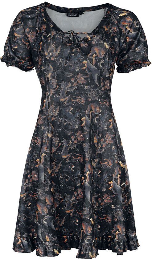 Jawbreaker Paradise Lost Dames Mini-jurk - meerkleurig - 3XL