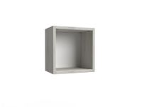 Mama Store Hangkast, kubusrek met opbergruimte, van technisch hout, eiken, wit, klein