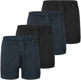 SCHIESSER Boxershorts Verpakking van 4 - Mannen - Zwart/Donkerblauw - Katoen - XXL