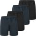 SCHIESSER Boxershorts Verpakking van 4 - Mannen - Zwart/Donkerblauw - Katoen - XXL