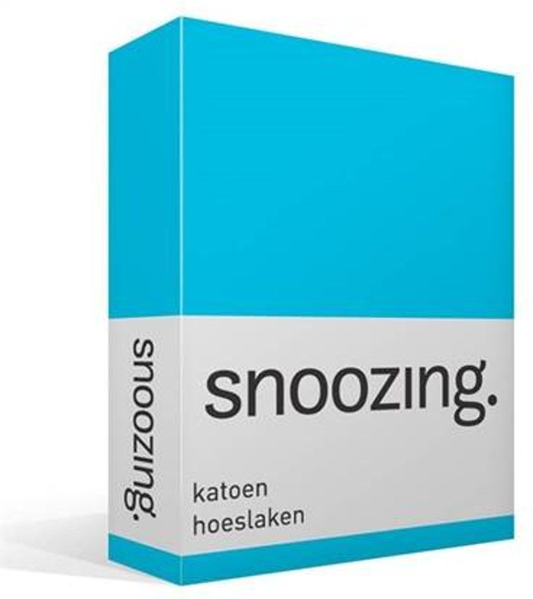 Snoozing katoenen hoeslaken - 90x200 cm - blauw