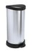 Curver Deco Bins Pédale 40 litres - Argent/Noir