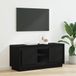 Maison Exclusive Meuble TV exclusif - Dimensions : 102 x 35 x 45 cm - Couleur : Noir imitation bois chêne - Matériau : Panneau de particules