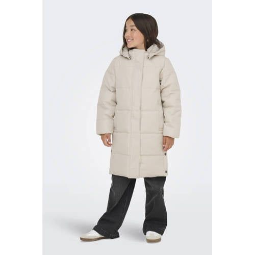 ONLY KIDS ONLY GIRL gewatteerde jas lichtbeige