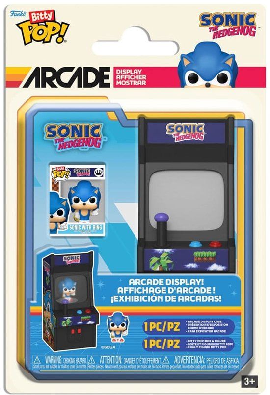 Funko Sonic The Hedgehog Sonic With Ring (Bitty Pop!) vinylfiguur Unisex Funko Pop! - Neutraal - Standard