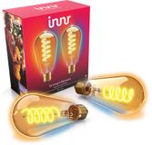 Innr E27 filament lamp - 2 stuks - Zigbee - LED smart bulb - warmwit tot koelwit licht - Edison - dimbaar - 620 lumen
