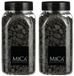 Mica Decorations decoratie steentjes - 2x - antraciet - 1 kilo - 650ml - hobby steentjes