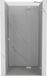 Mexen Lunar porte pivotante douche droite 75 cm, transparent, nickel brossé