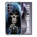 Cokitec Samsung Galaxy S24 Ultra Doodshoofd Vinger Versterkte Hoes