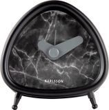 Karlsson Alarm Clock Triangle marble look - black