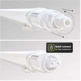 HOFTRONIC Q-series - 16-pack LED TL armaturen 120cm - IP65 - 36W 4320lm - 4000K neutraal wit