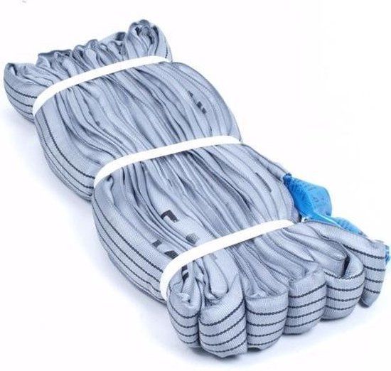 Huismerk Bol Rondstrop / hijsband 4 ton 5 meter Grijs