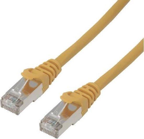 MCL 1.5 Cat6a F/UTP netwerkkabel 1,5 m F/UTP (FTP) Geel